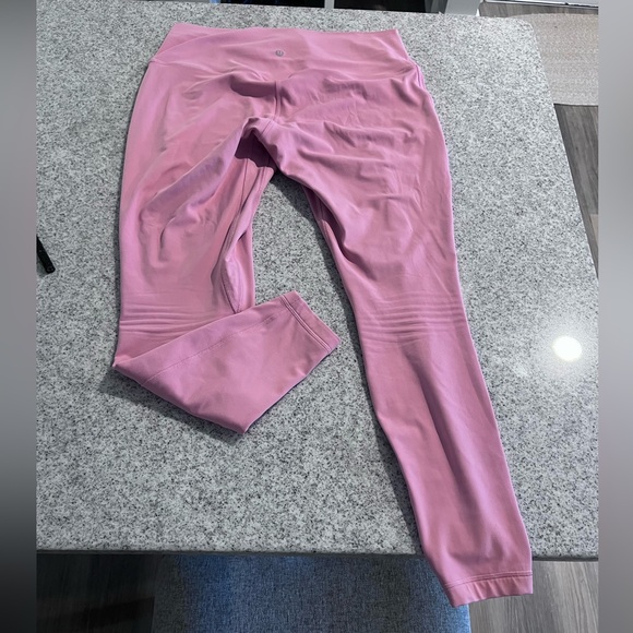 Lululemon Align High Rise Pant 28” in Pink Tide SIZE 14 - Picture 6 of 8